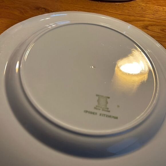 4 Beautiful Vintage Spode, Fitzhugh green China 10.25" Dinner Plates - Picture 8 of 8